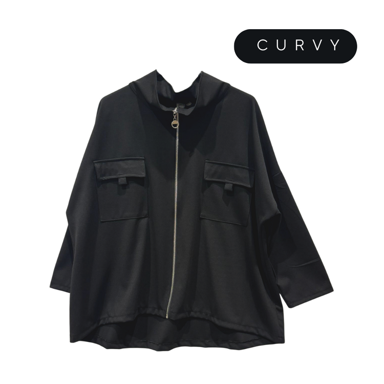 FELPA DONNA FULL ZIP OVER FLORA CURVY 8038 FLORA